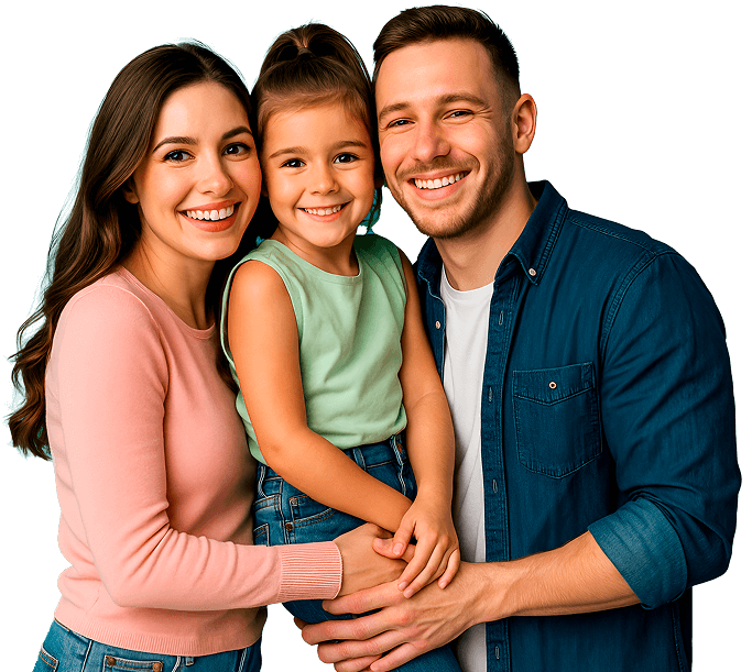 Familia sonriendo en referencia a la Póliza de Seguro de Salud de Seguros Caracas